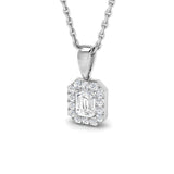 Cymbal Halo Pendant 0.75ct Diamond  Gold (Without Chain )