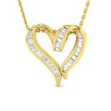 Ellie Heart Pendant Diamond  0.25ct to 1.25ct Gold (Without Chain )