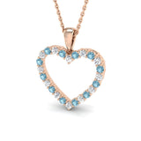 Ada Aquamarine Pendant 0.5ct Gold (Without Chain )
