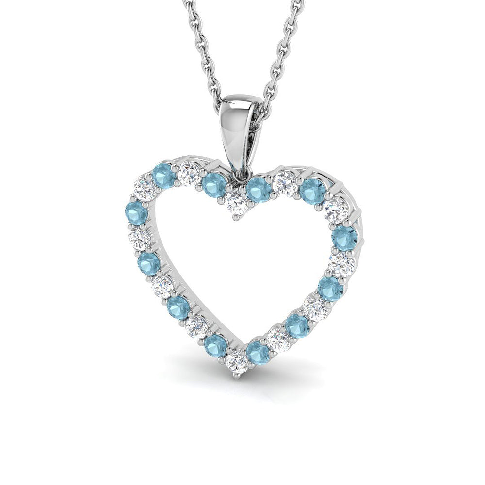 Ada Aquamarine Pendant 0.5ct Gold (Without Chain )