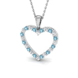 Ada Aquamarine Pendant 0.5ct Gold (Without Chain )