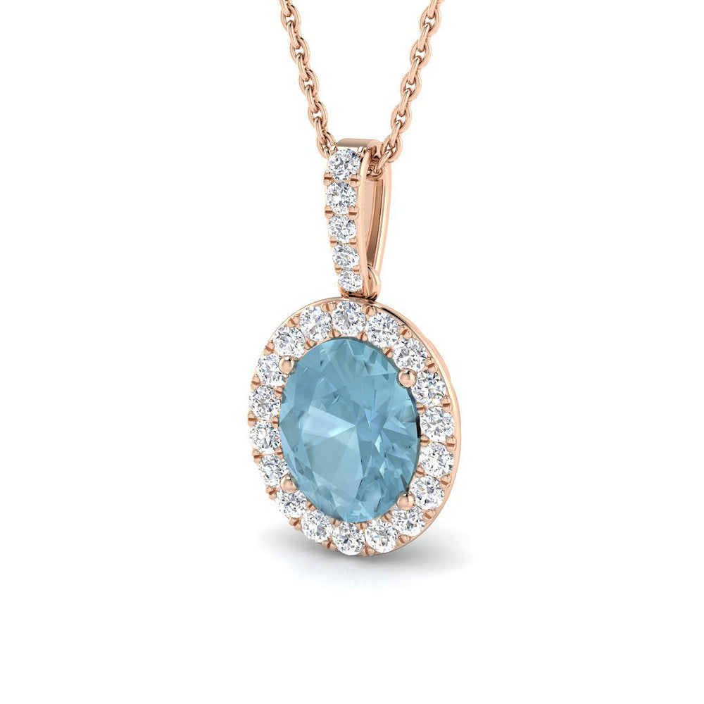 Kitty Aquamarine Pendant 2.5ct  Gold(Without Chain )