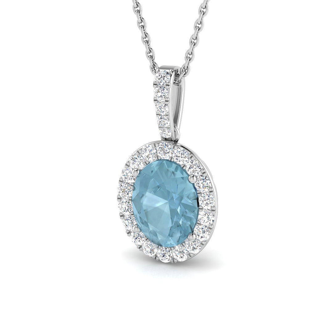 Kitty Aquamarine Pendant 2.5ct  Gold(Without Chain )