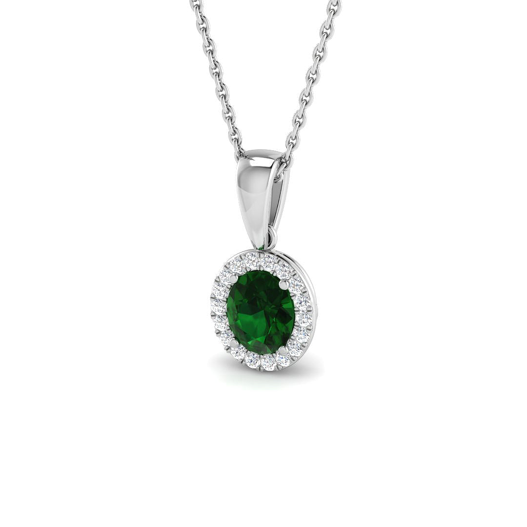 Amy Blue Sapphire Pendant 0.3ct to 2ct Gold (Without Chain )
