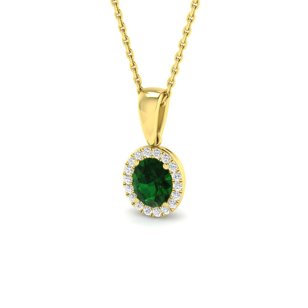 Amy Blue Sapphire Pendant 0.3ct to 2ct Gold (Without Chain )