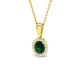 Amy Blue Sapphire Pendant 0.3ct to 2ct Gold (Without Chain )