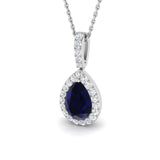 Sally Sapphire Pendant 1.75ct Gold (Without Chain )