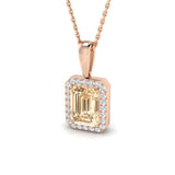 Beth Morganite Pendant 1.5ct Gold (Without Chain )
