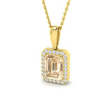 Beth Morganite Pendant 1.5ct Gold (Without Chain )