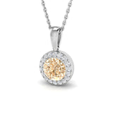 Blaze Morganite Pendant 1ct in Gold (Without Chain )