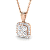 Laura Cluster Diamond Necklace 0.3ct Gold (Without Chain )
