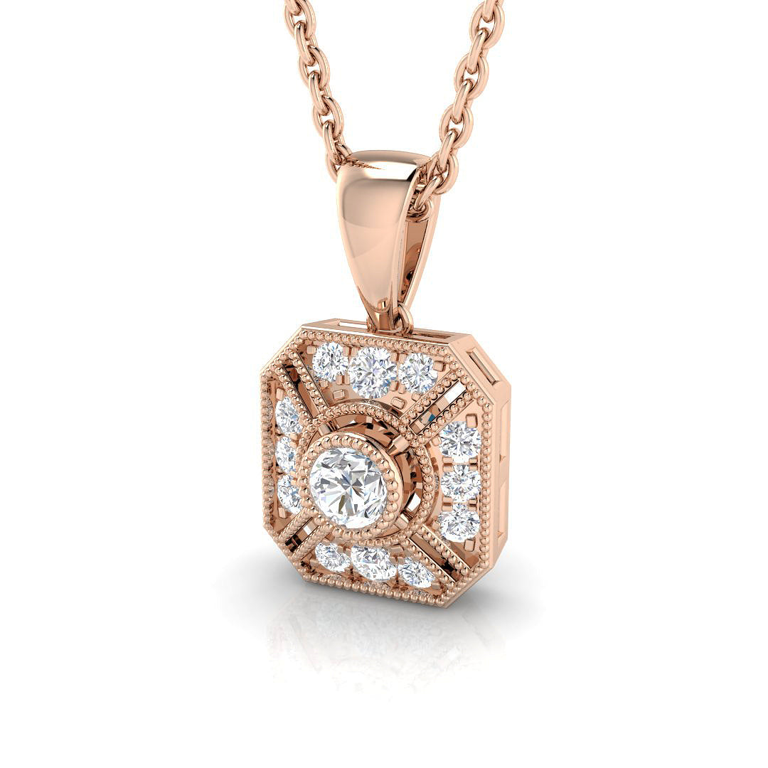 Opium Blue Sapphire Pendant 0.15ct to 0.2ct Gold (Without Chain )