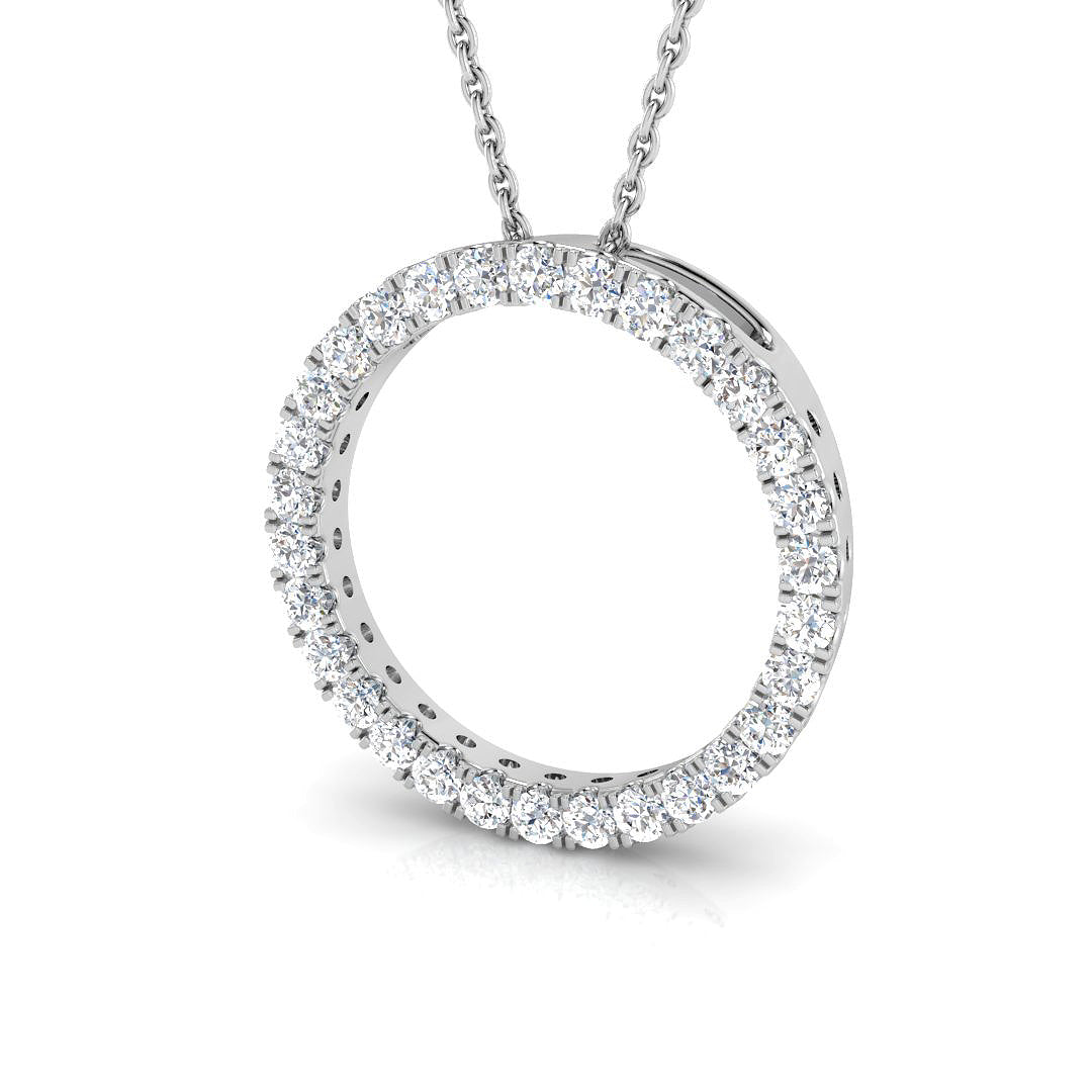 Chary Diamond Circle of Life Pendant 0.5ct Gold (Without Chain )