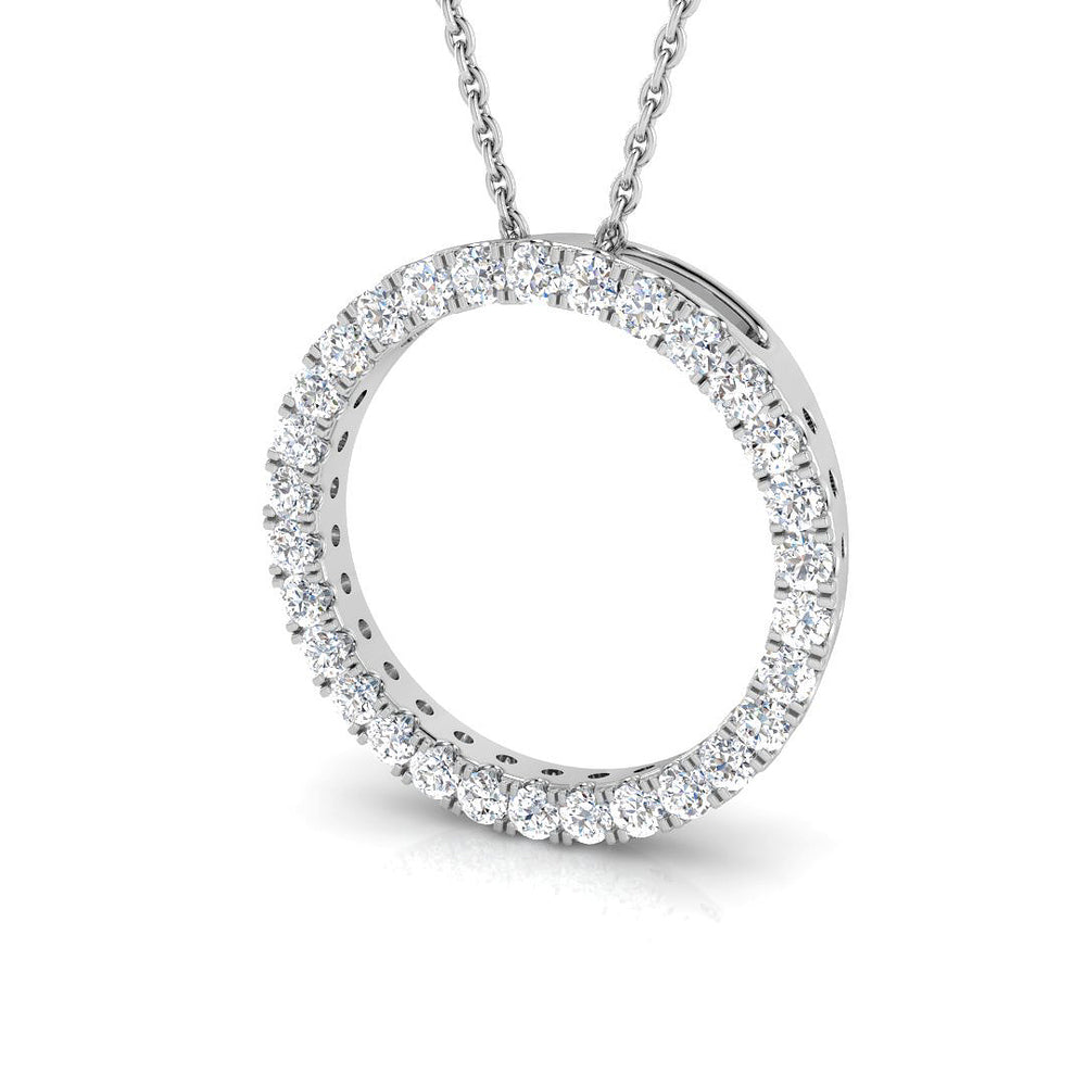 Chary Diamond Circle of Life Pendant 0.5ct Gold (Without Chain )