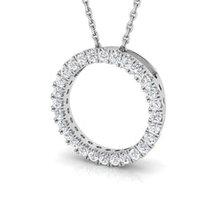 0.30 Carat D-E/VS Lab Grown Diamond Designer Pendant 9k White Gold Ready To Ship