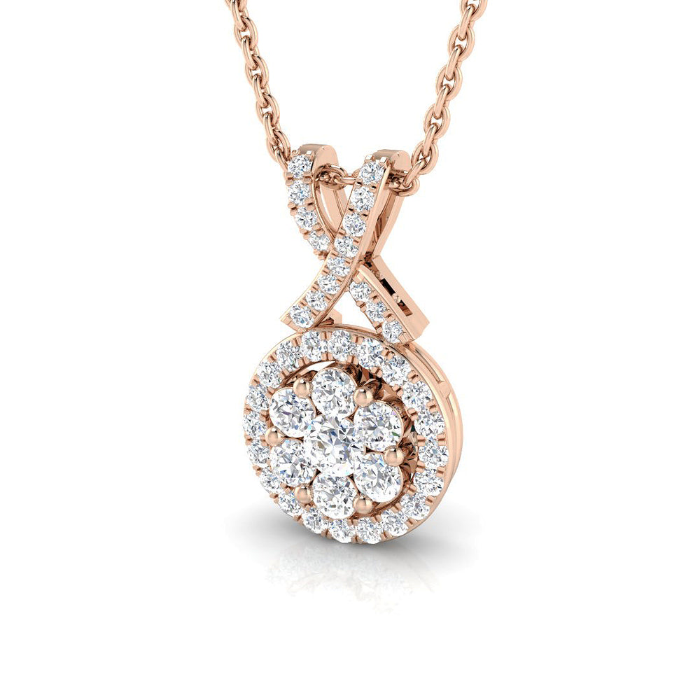 Anise Diamond Drop Pendant 0.33ct-0.5ct Gold (Without Chain )
