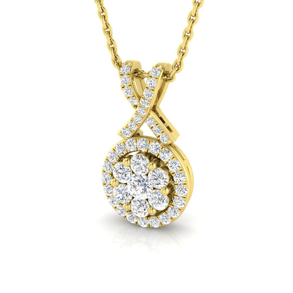 Anise Diamond Drop Pendant 0.33ct-0.5ct Gold (Without Chain )