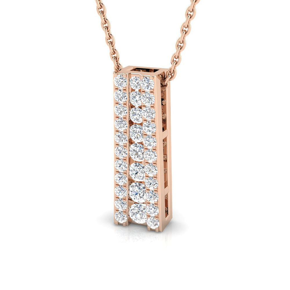 Rue Drop Diamond Pendant 0.5ct to 0.75ct Gold (Without Chain )