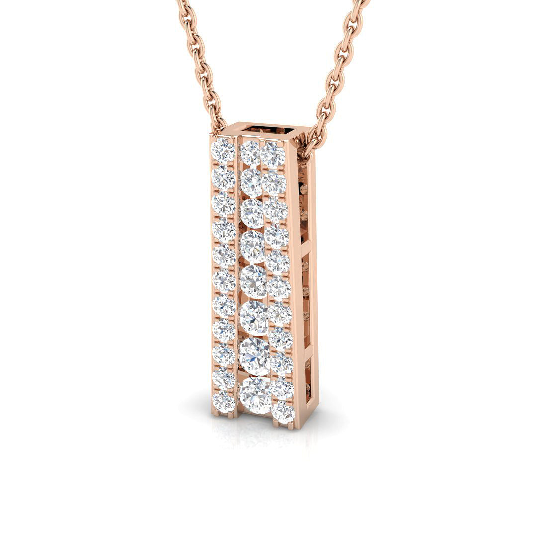 Rue Drop Diamond Pendant 0.5ct to 0.75ct Gold (Without Chain )