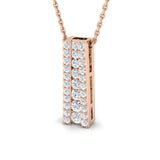Rue Drop Diamond Pendant 0.5ct to 0.75ct Gold (Without Chain )