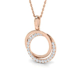Hebe Circle of Life Pendant 0.2ct-0.5ct Gold (Without Chain )