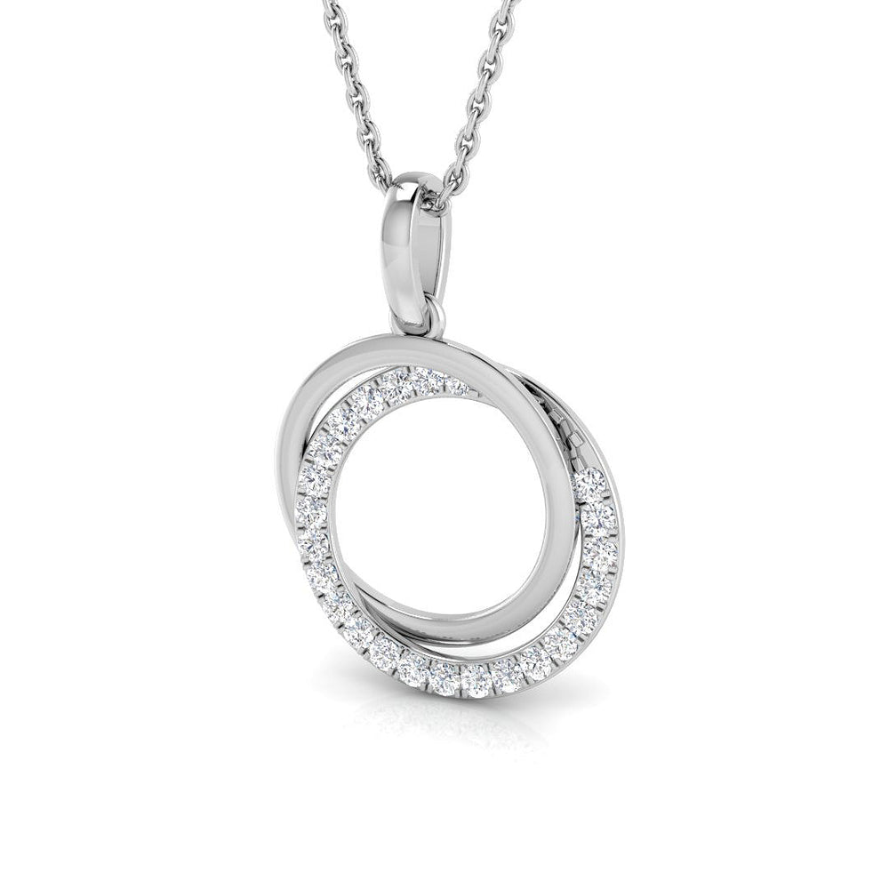 Hebe Circle of Life Pendant 0.2ct-0.5ct Gold (Without Chain )