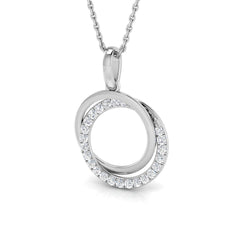 0.30 Carat D-E/VS Lab Grown Diamond Designer Pendant 9k White Gold Ready To Ship
