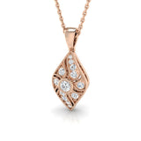 Mint Vintage Diamond Pendant 0.2ct-0.33ct Gold (Without Chain )