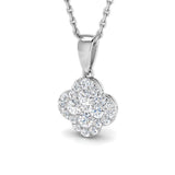Aralia Clover Pendant 0.3ct to 1.5ct Gold (Without Chain )