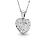 Selena Diamond Heart Pendant 0.2ct Gold (Without Chain )