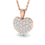 Thrift Heart Pendant 0.33ct to 1.5ct Gold (Without Chain )