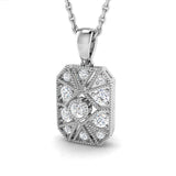 Lemon Vintage Diamond Pendant 0.15ct Gold (Without Chain )