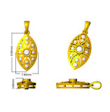 Vintage Floral Diamond Pendant Necklace with Elegant Design