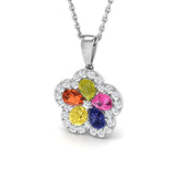 Rosie Sapphire Pendant 1.25ct Gold (Without Chain )
