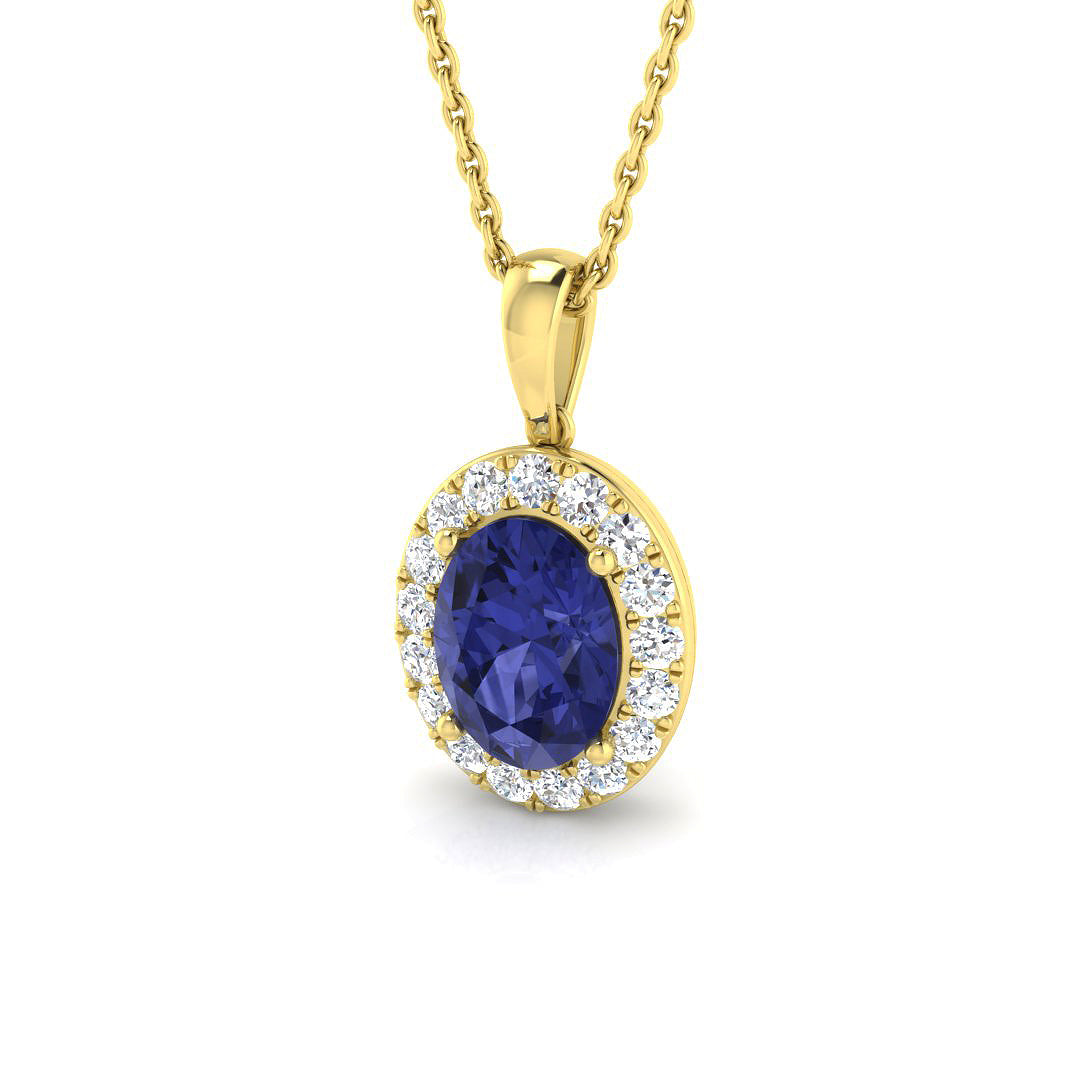 Eden Tanzanite Pendant 1.75ct to 6ct Gold (Without Chain )