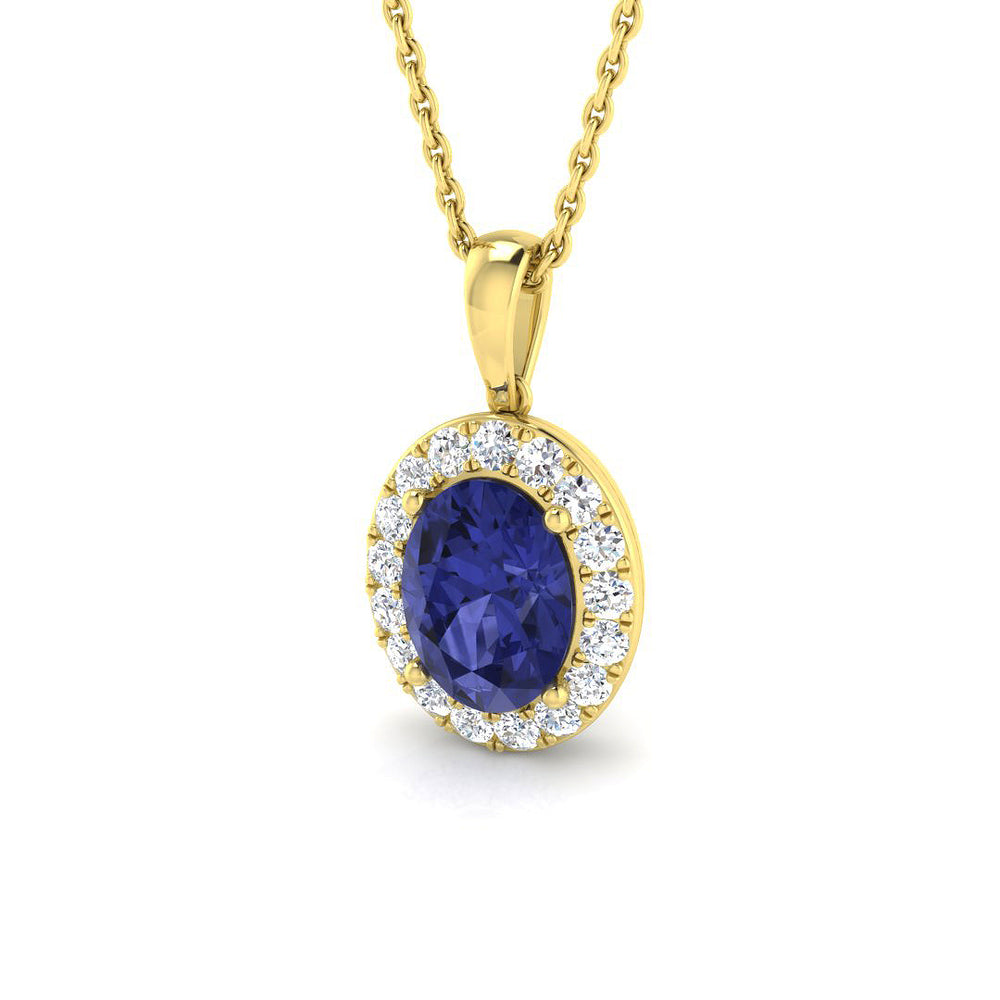 Eden Tanzanite Pendant 1.75ct to 6ct Gold (Without Chain )