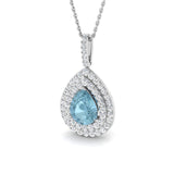 Serena Aquamarine Pendant 1.5ct Gold (Without Chain )