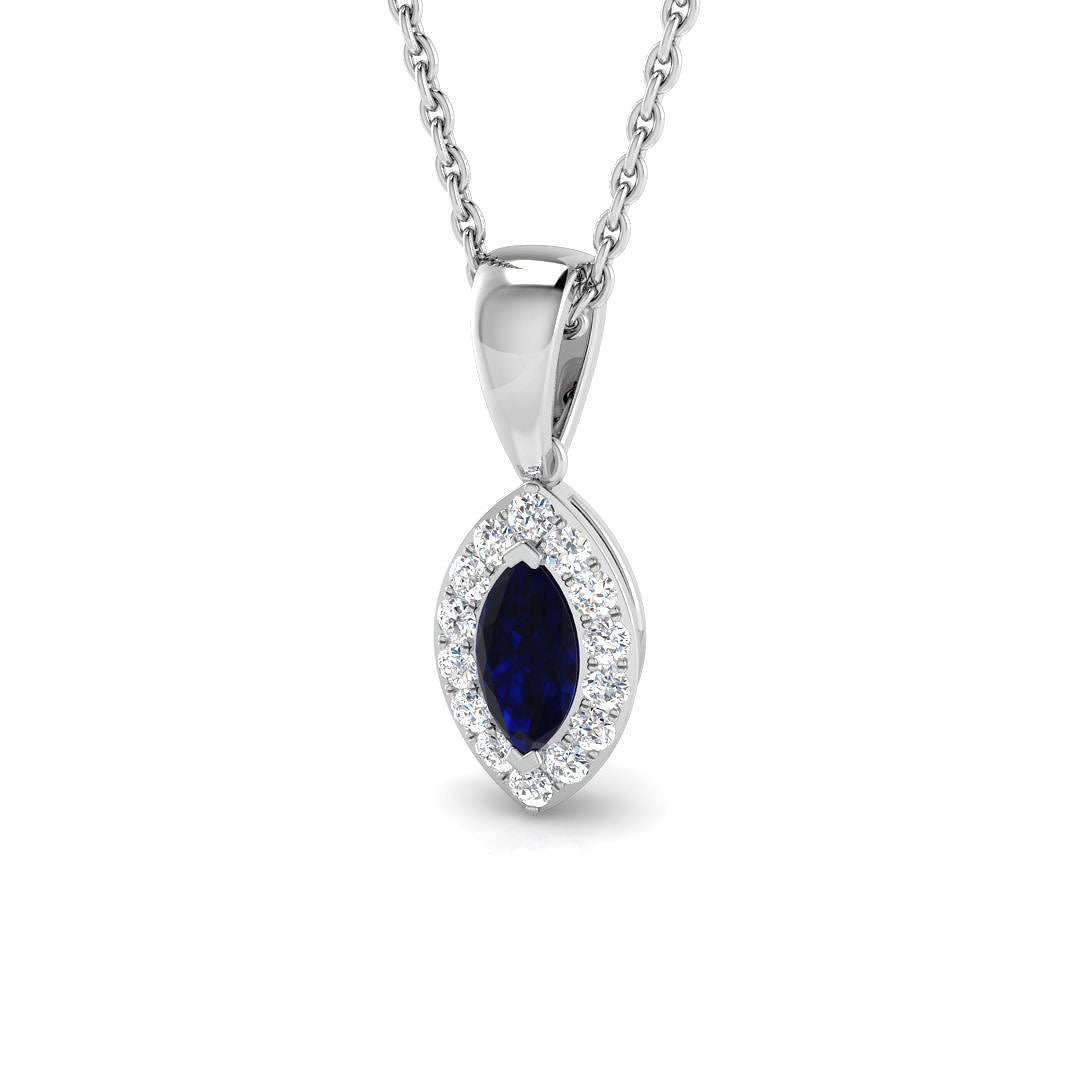 Bract Sapphire Pendant 0.33ct to 1.5ct Gold (Without Chain )
