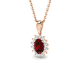 Martin Gemstone Pendant 0.75ct to 1ct Gold (Without Chain )
