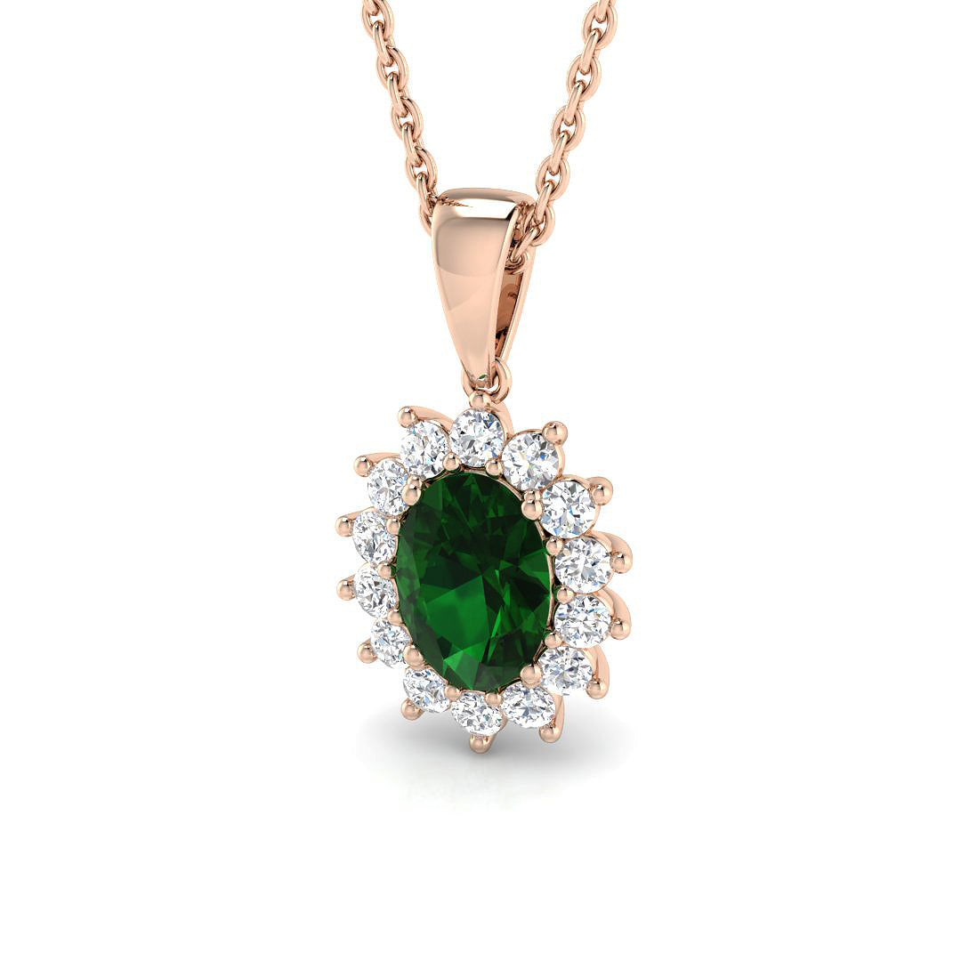 Avion Gemstone Pendant Diana 1ct to 1.5ct Gold (Without Chain )