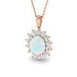 Bay Gemstone Pendant 2.5ct  and Gold(Without Chain )
