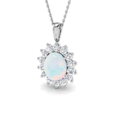 Bay Gemstone Pendant 2.5ct  and Gold(Without Chain )