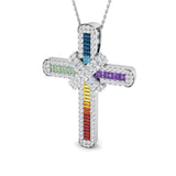 Briar Sapphire Pendant 3ct  Gold Multi Sapphire(Without Chain )