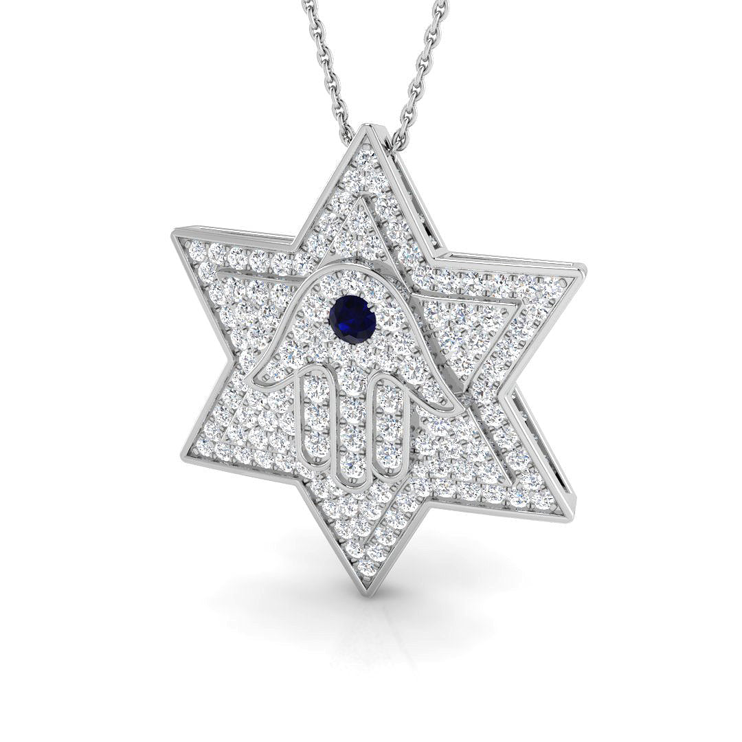 Evie Diamond Pendant 1.5ct  Gold Religious(Without Chain )