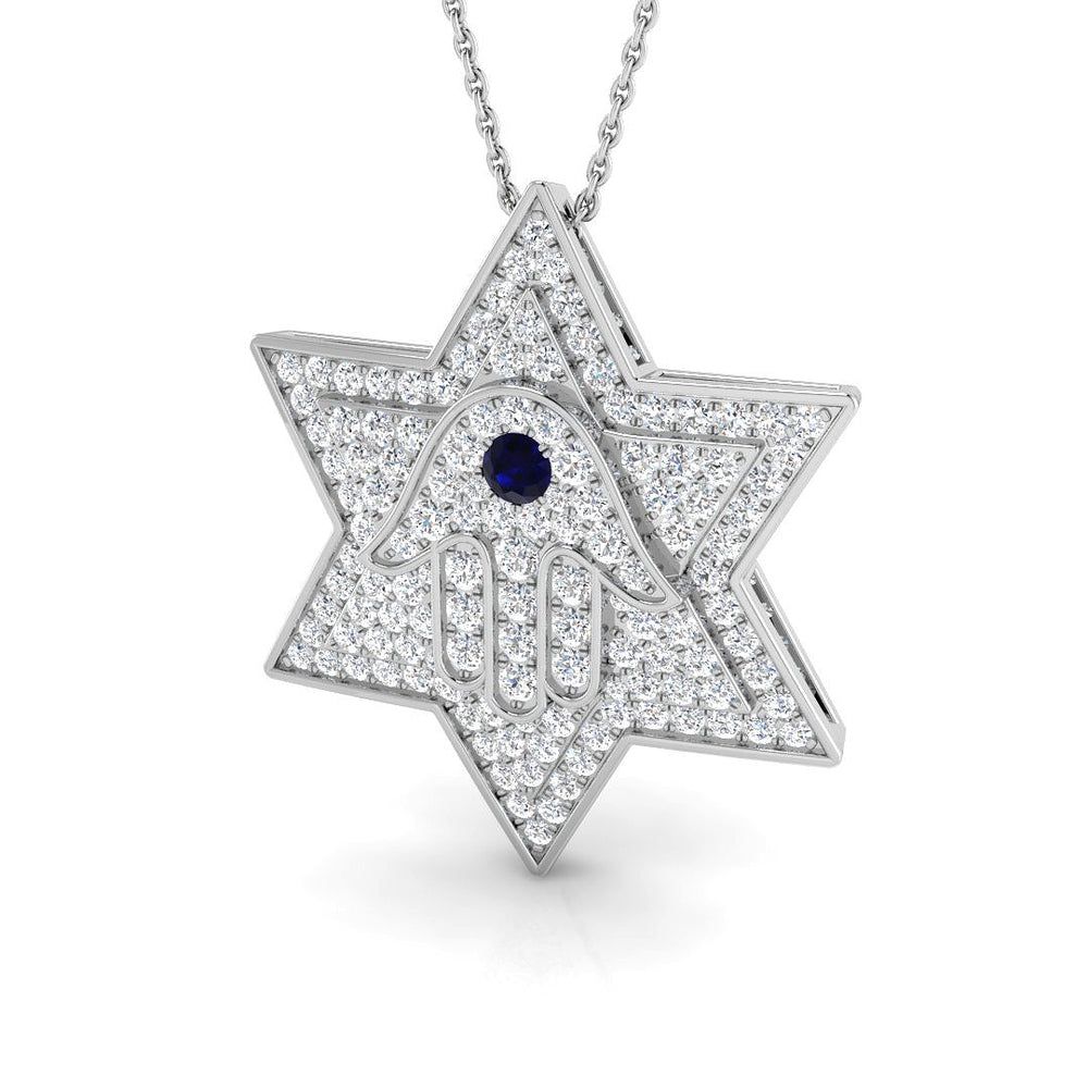Evie Diamond Pendant 1.5ct  Gold Religious(Without Chain )