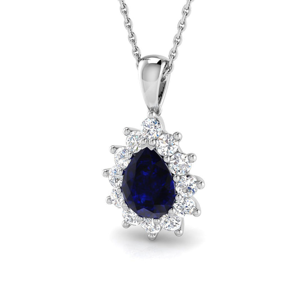 Ellen Gemstone Pendant 1ct to 3.5ct Gold (Without Chain )