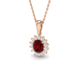 Martin Gemstone Pendant 0.75ct to 1ct Gold (Without Chain )