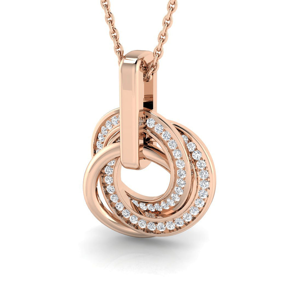 Iris Circle of Life Pendant 0.15ct to 0.75ct Gold (Without Chain )