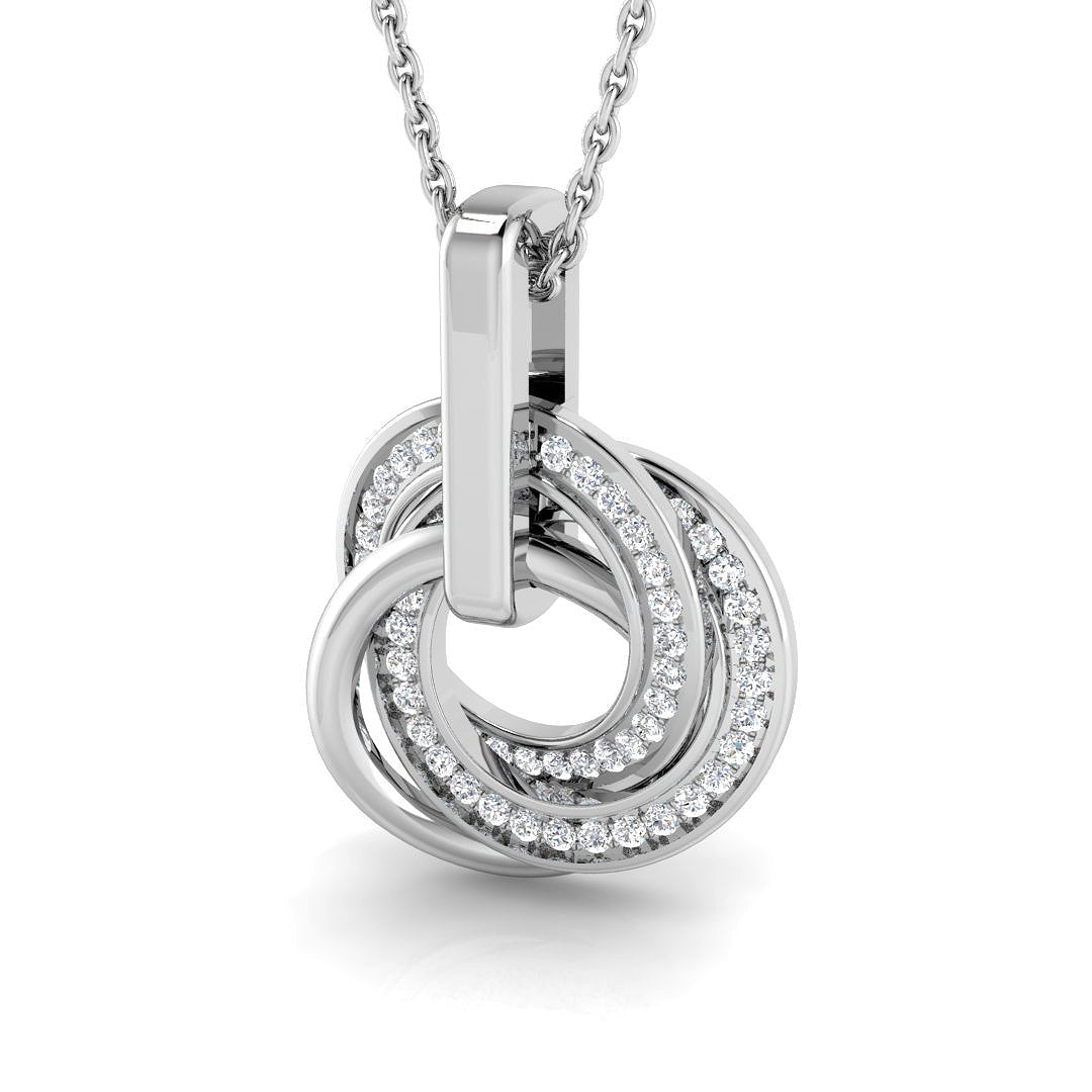 Iris Circle of Life Pendant 0.15ct to 0.75ct Gold (Without Chain )