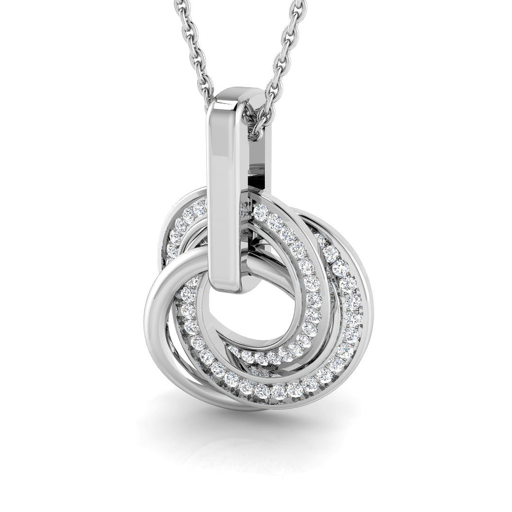 Iris Circle of Life Pendant 0.15ct to 0.75ct Gold (Without Chain )